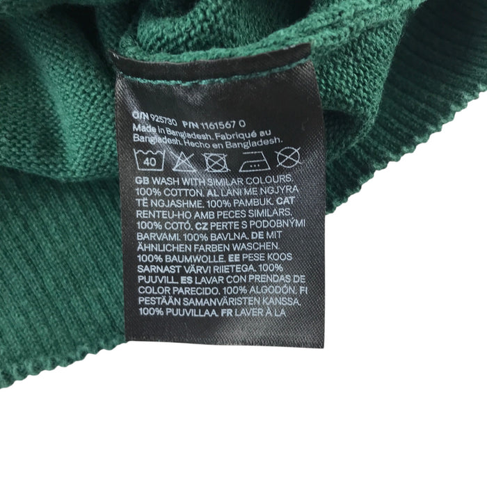 H&M 4-6 years dark green jumper cotton