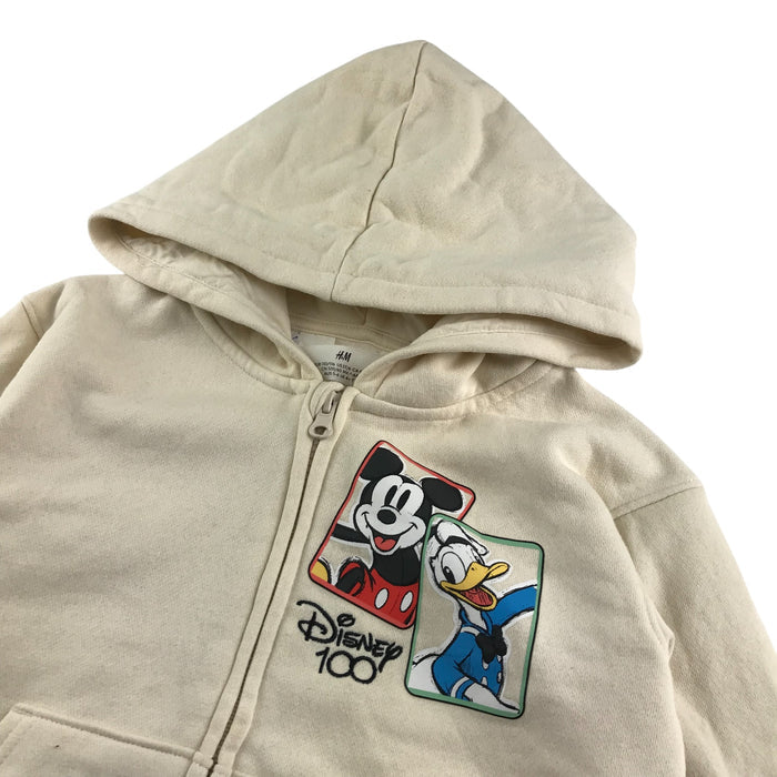 H&M 5-6 years white disney characters hoodie