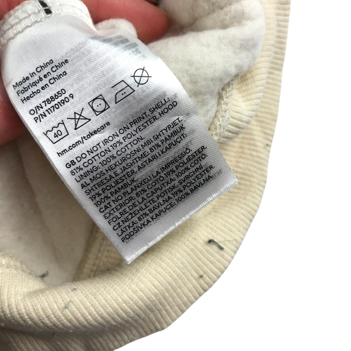 H&M 5-6 years white disney characters hoodie