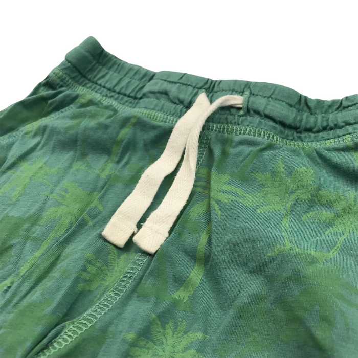 H&M 5 years green palm tree jersey shorts