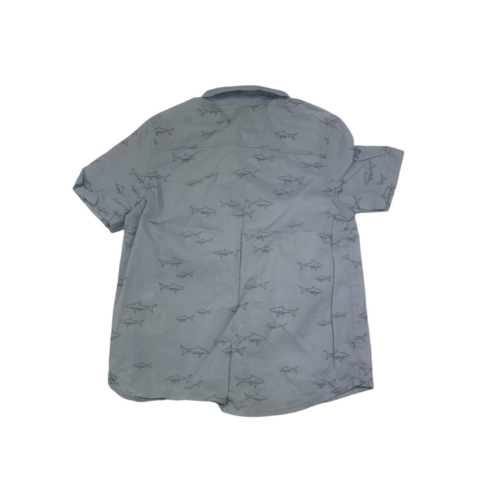 H&M 5 years light blue shark shirt