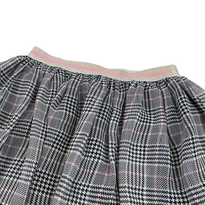 H&M 6-7 years black white houndstooth skirt