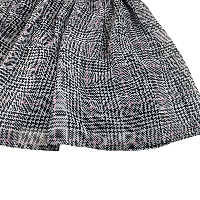 H&M 6-7 years black white houndstooth skirt