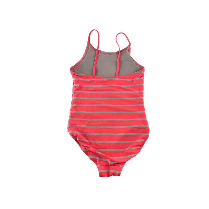 H&M 7-8 years pink striped spaghetti strap swimsuit