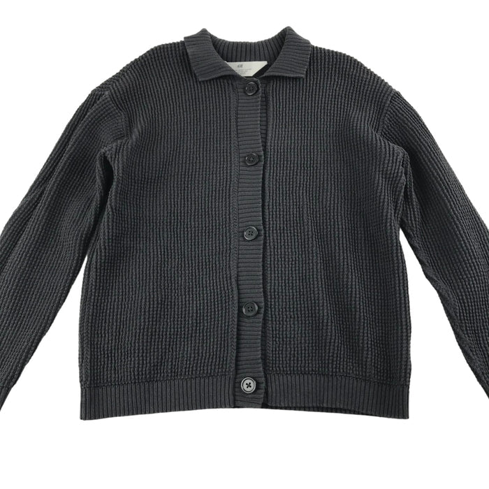 H&M 7 years grey buttoned cotton knit
