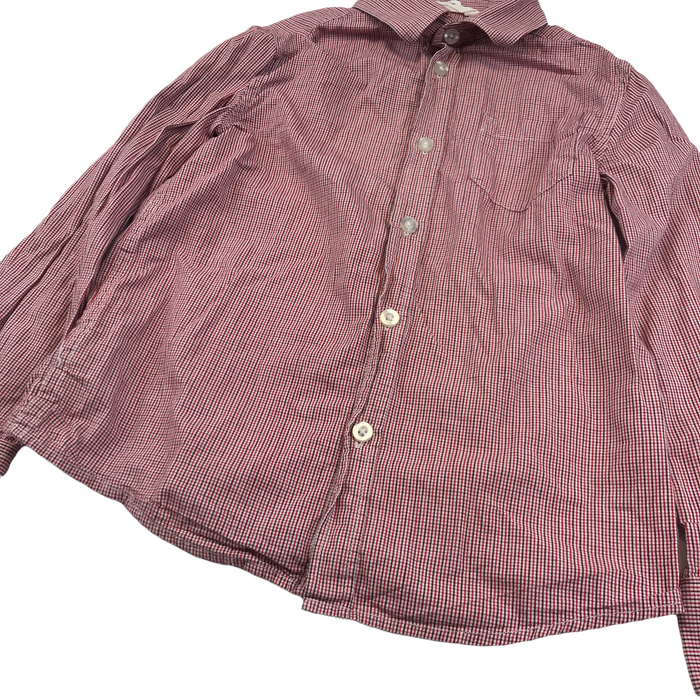 H&M 7 years red checked shirt