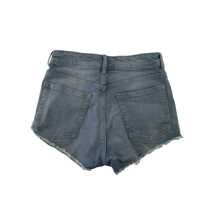 H&M 8 years women's denim blue ripped hem shorts