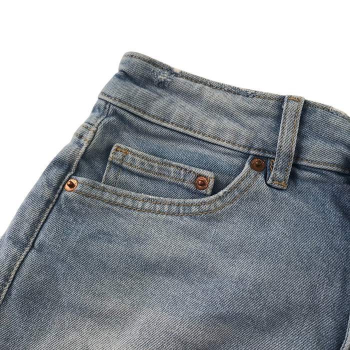 H&M 8 years women's denim blue ripped hem shorts