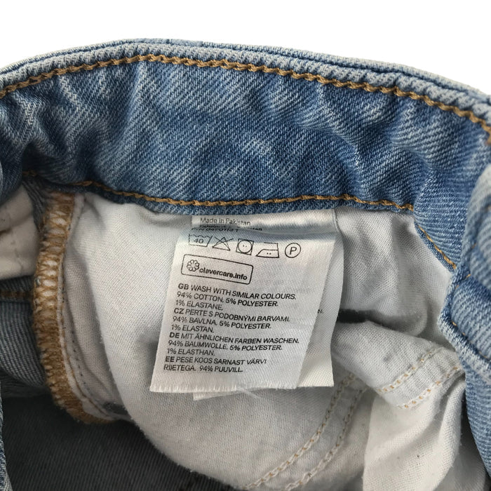 H&M 8 years women's denim blue ripped hem shorts