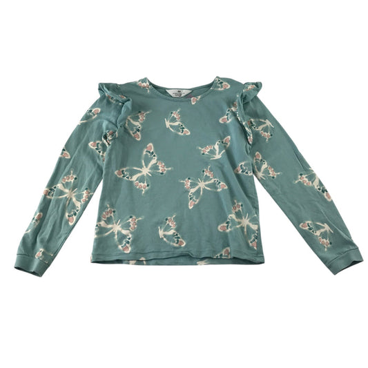 H&M 9-10 years green jumper cotton
