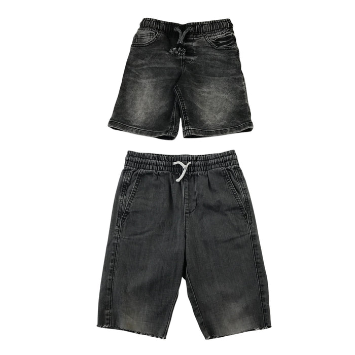 H&M and George 5-6 years shorts bundle grey denim cotton polyester elastane