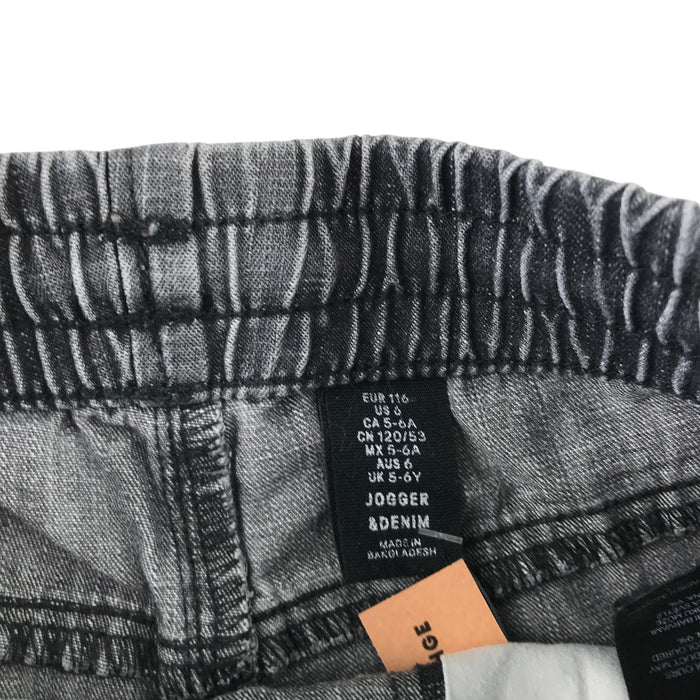 H&M and George 5-6 years shorts bundle grey denim cotton polyester elastane