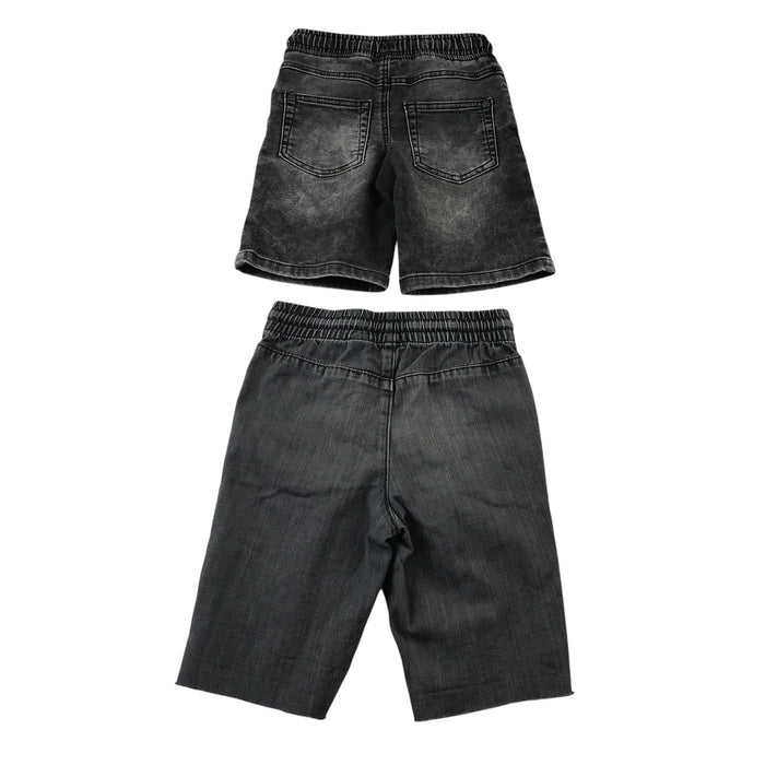 H&M and George 5-6 years shorts bundle grey denim cotton polyester elastane