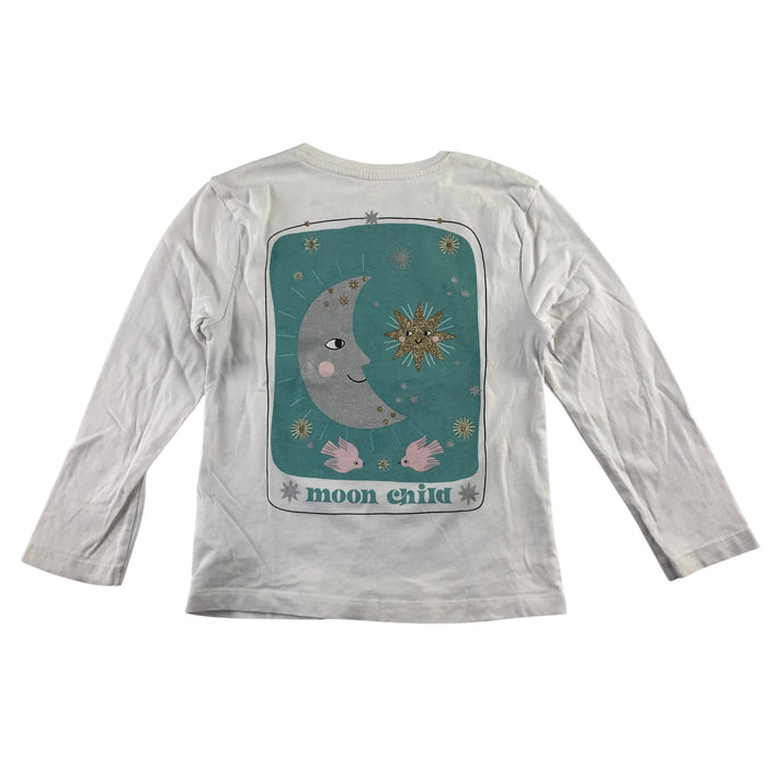 H&M and George summer bundle 6-7 years white celestial t-shirt and yellow shorts cotton