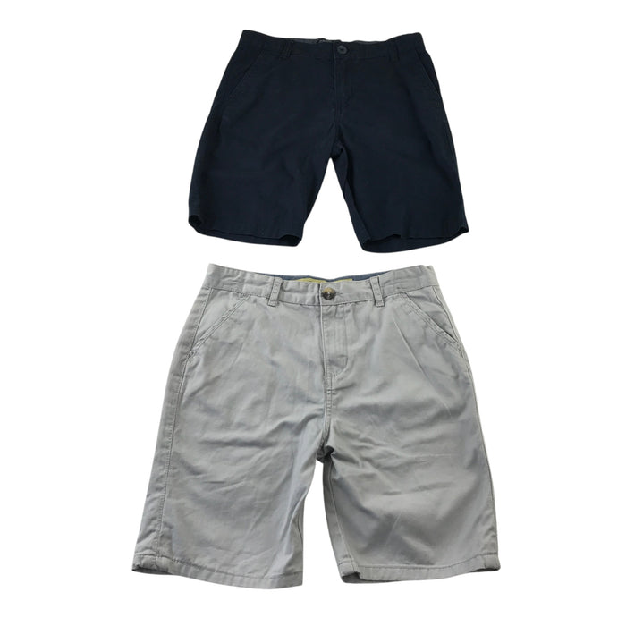 H&M and Primark 11-12 years shorts bundle navy and light grey cotton chinos