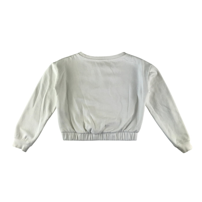 H&M festive sweater 9-10 years white puppy and kitten Christmas pullover