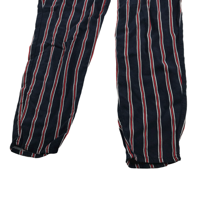H&M women's S navy stripy summer trousers