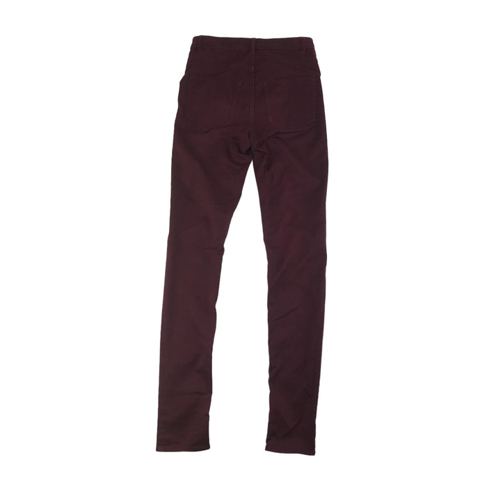 H&M womens UK 10 burgundy skinny jeans