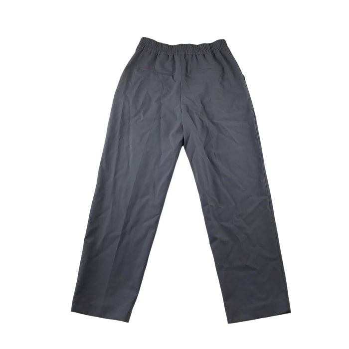 H&M womens UK 10 grey smart regular fit wool trousers