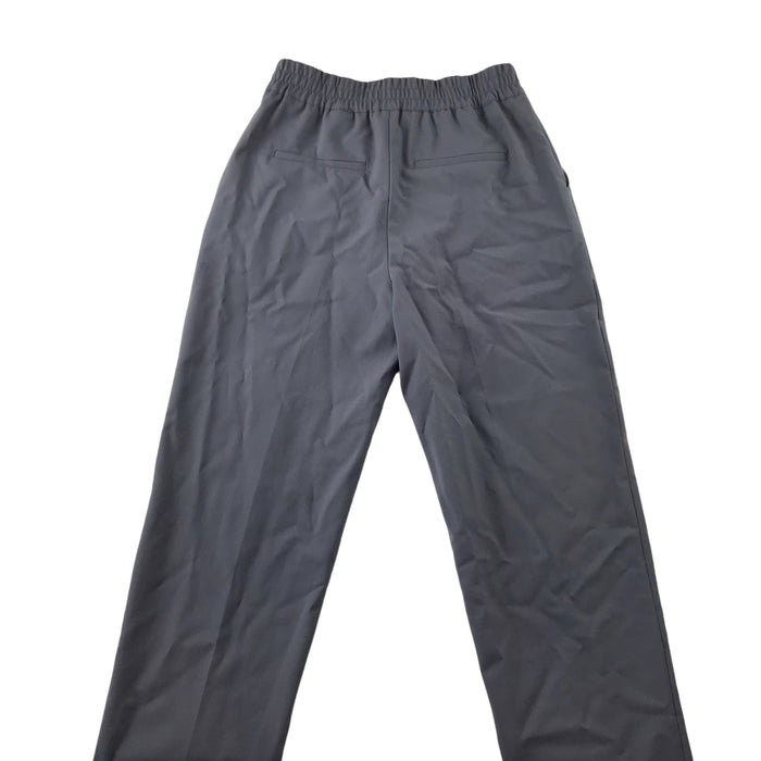 H&M womens UK 10 grey smart regular fit wool trousers