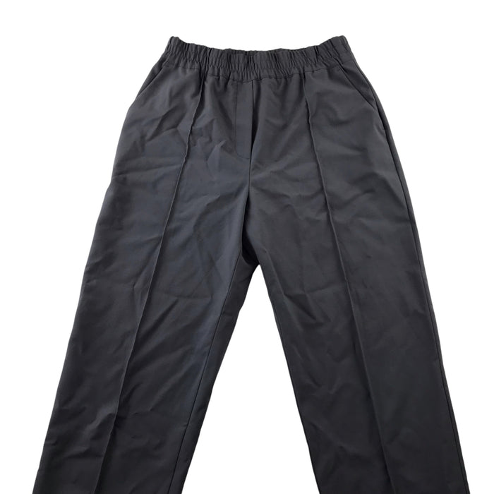 H&M womens UK 10 grey smart regular fit wool trousers