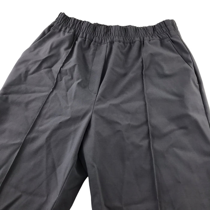 H&M womens UK 10 grey smart regular fit wool trousers