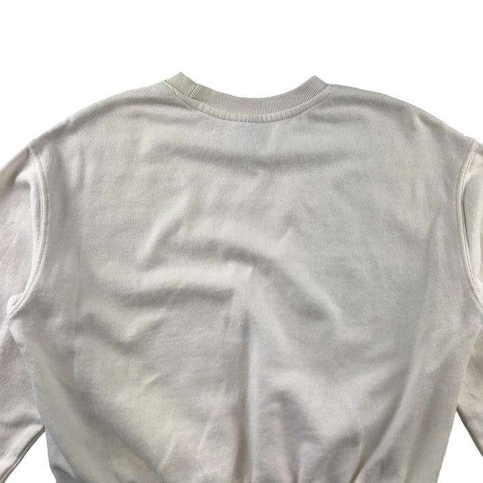 H&M women's XS cream embroidered human being sweater