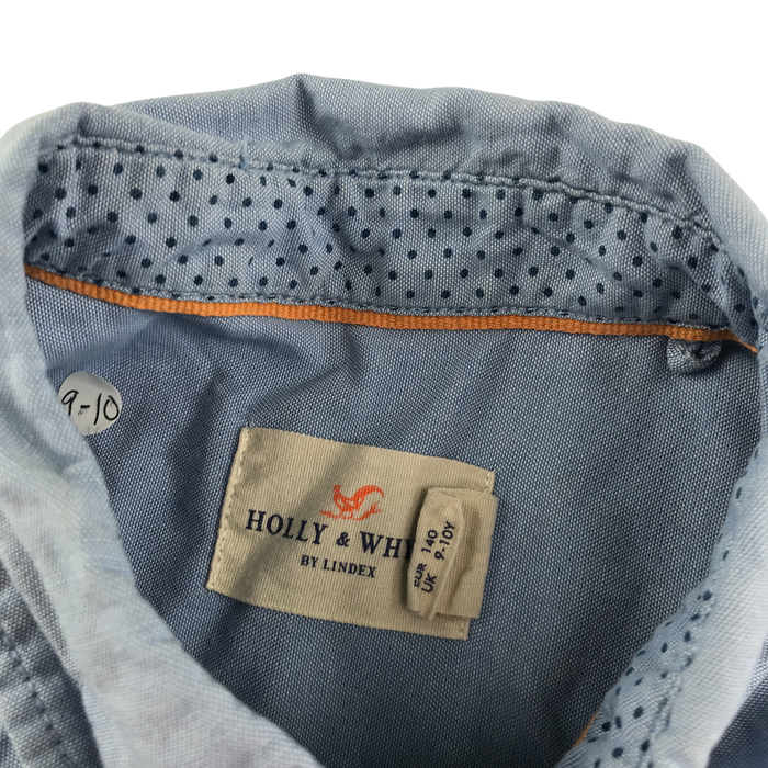 Holly & Whyte 9-10 years light blue buttoned cotton shirt