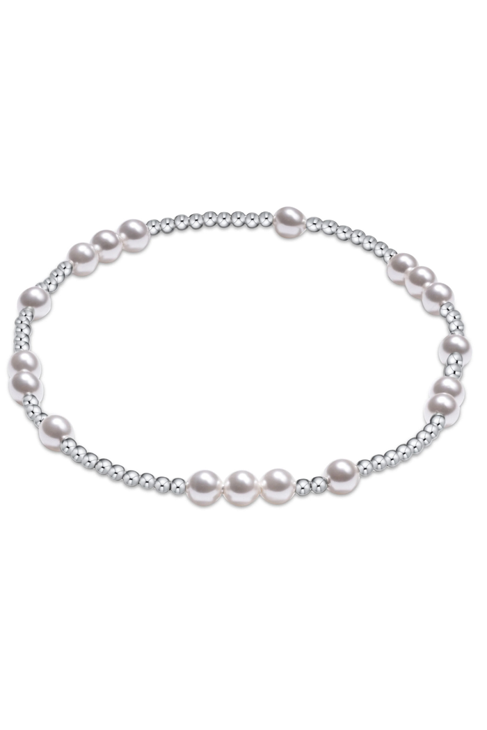 Hope Unwritten Pearl 4mm Sterling Bracelet