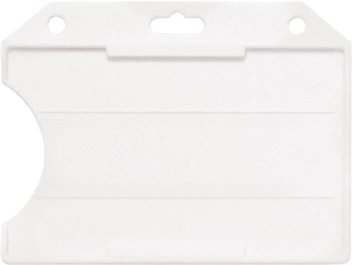 Horizontal Open-Face Rigid Plastic Card Holder, Qty = 50