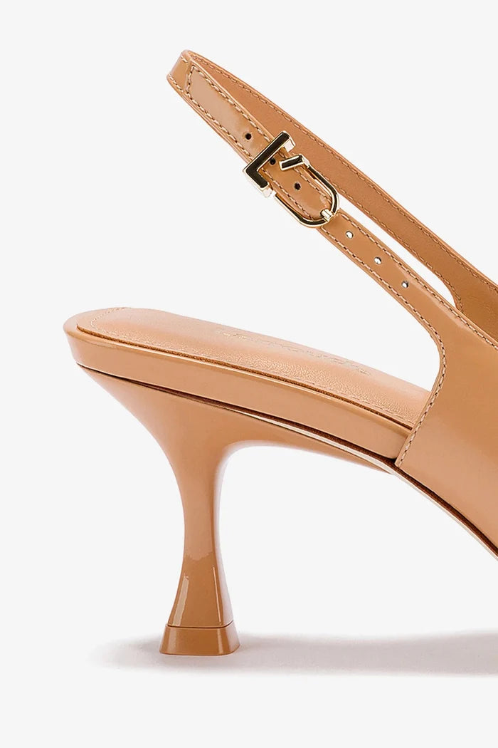 Ines Pump In Tan Leather Pump Larroudé