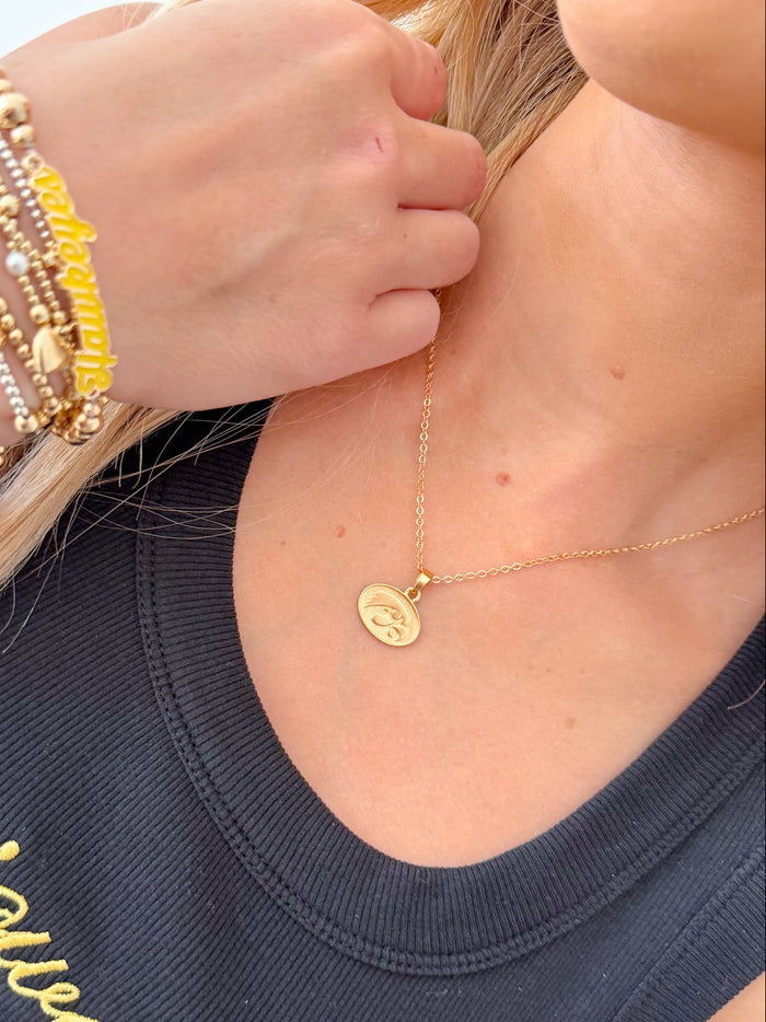 Iowa Hawkeyes 24K Gold Plated Pendant Necklace