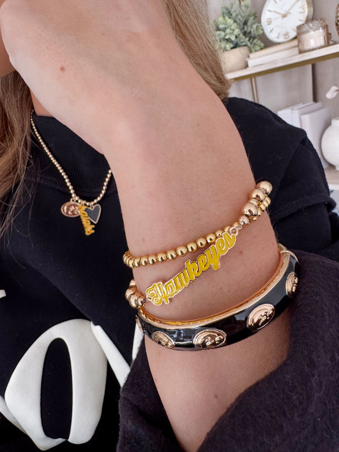 Iowa Hawkeyes Autograph Enamel Stretch Bracelet