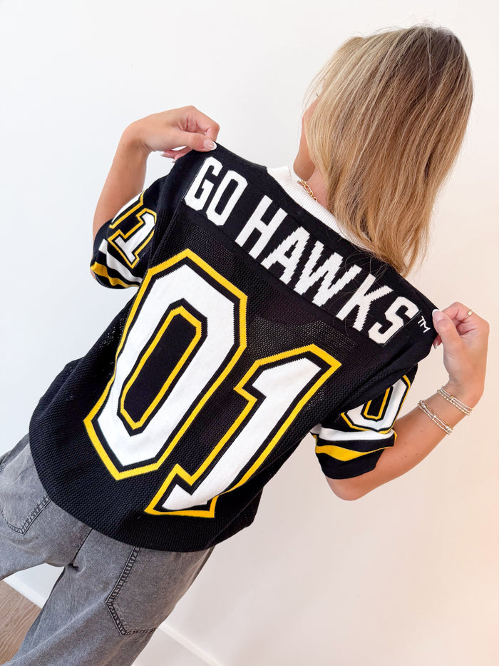 Gameday Social Iowa Sideline Sweater Jersey – women's sweater