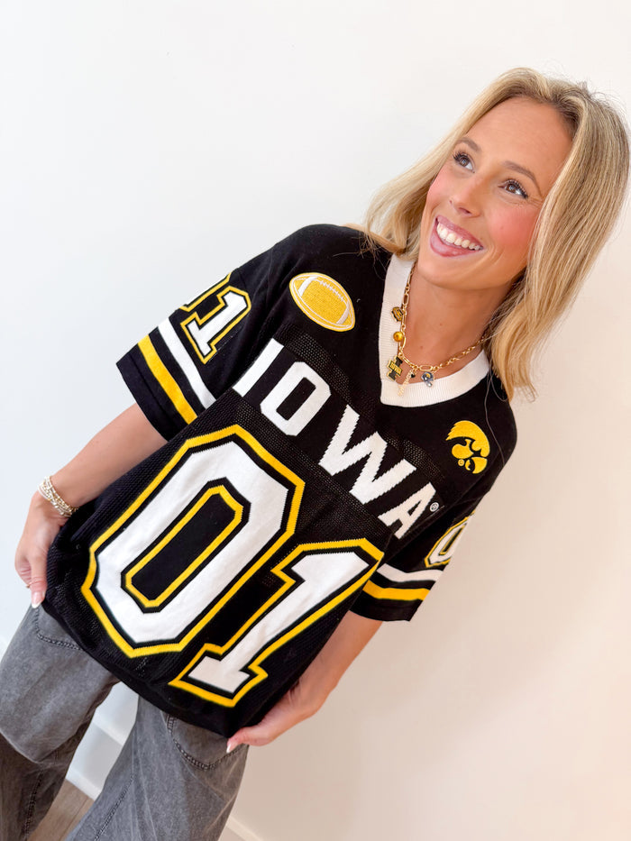 Gameday Social Iowa Sideline Sweater Jersey – women's sweater