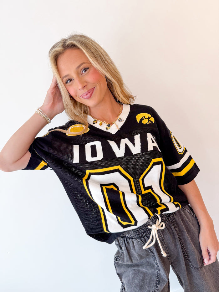 Gameday Social Iowa Sideline Sweater Jersey – women's sweater