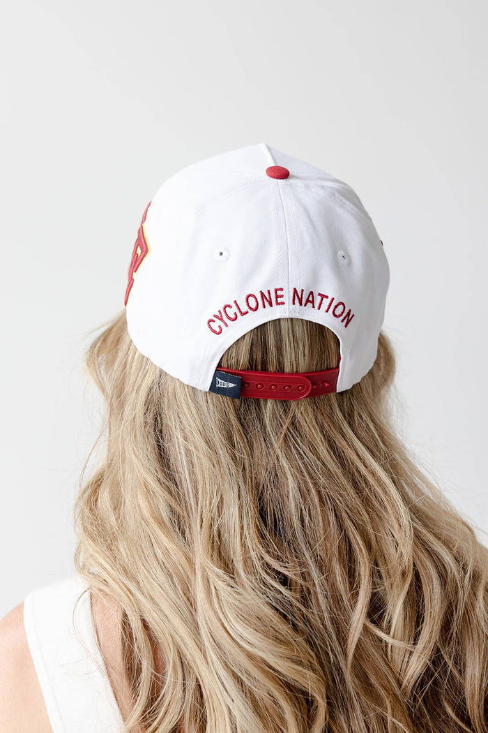 Gameday Social Iowa State Phipps Split Hat 5 Panel Canvas Baseball Hat – women's accessories - hat