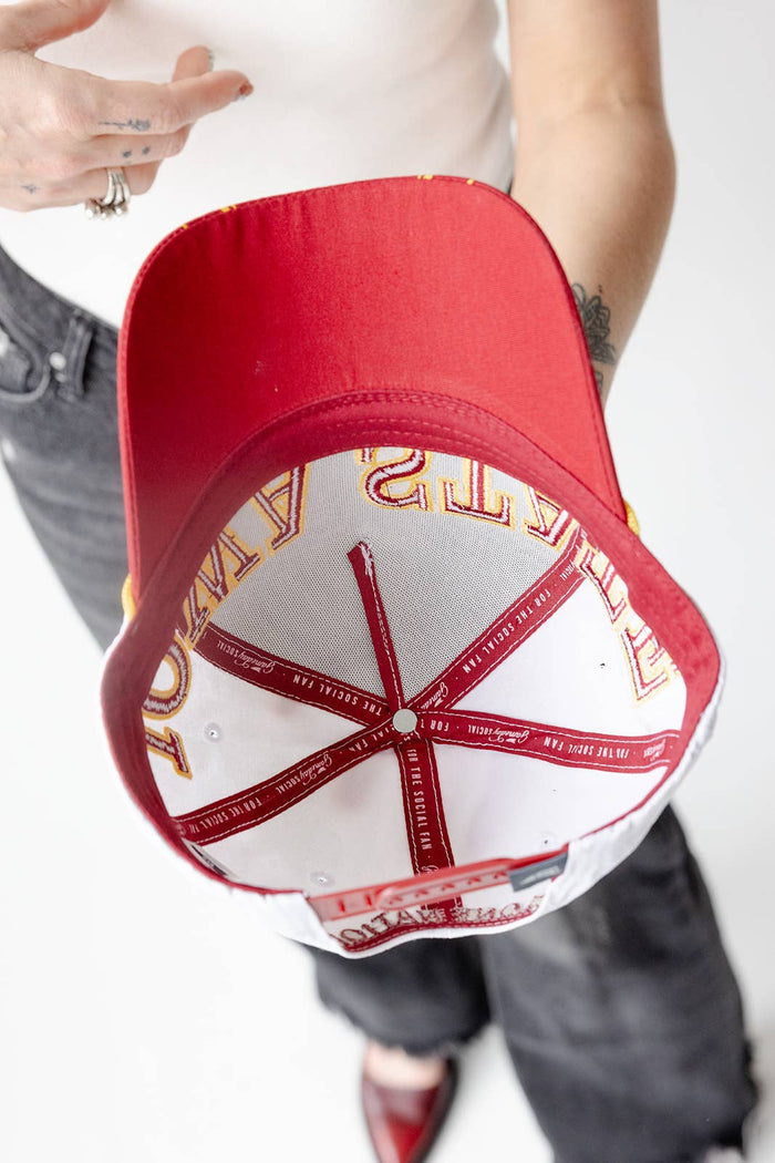 Gameday Social Iowa State Phipps Split Hat 5 Panel Canvas Baseball Hat – women's accessories - hat