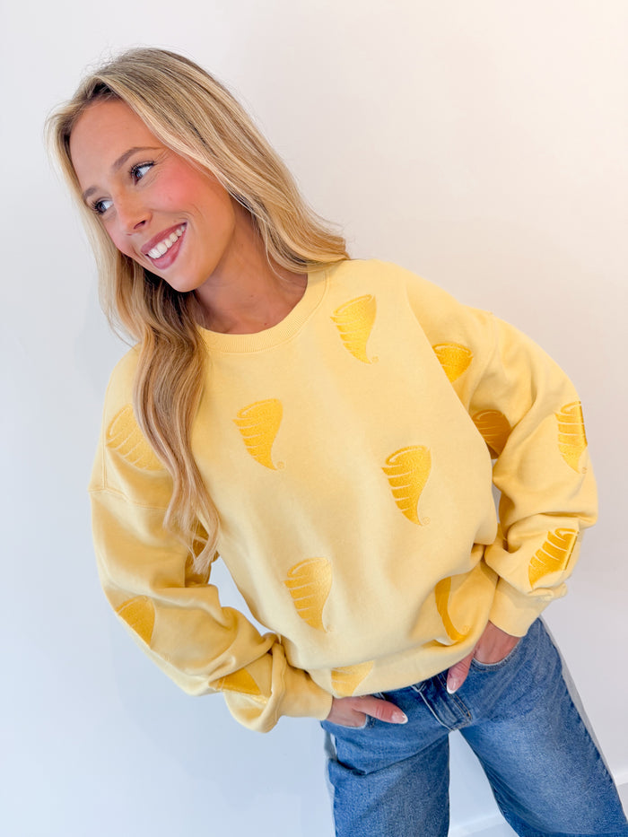 Gameday Social Iowa State Ritter Repeat Lantern Sleeve Crew – women's sweatshirt
