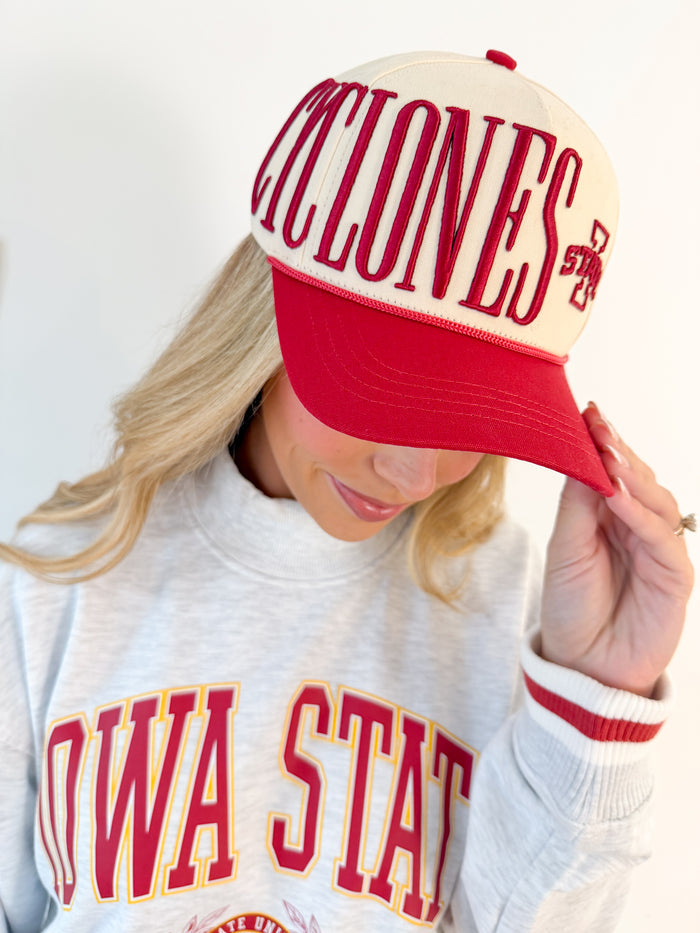 Gameday Social Iowa State Saturday Stretch Canvas Trucker Hat – women's accessories - hat