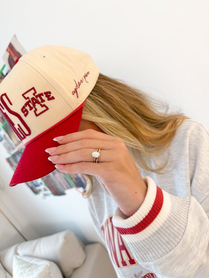 Gameday Social Iowa State Saturday Stretch Canvas Trucker Hat – women's accessories - hat