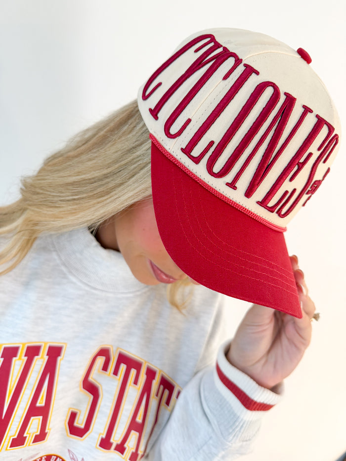 Gameday Social Iowa State Saturday Stretch Canvas Trucker Hat – women's accessories - hat
