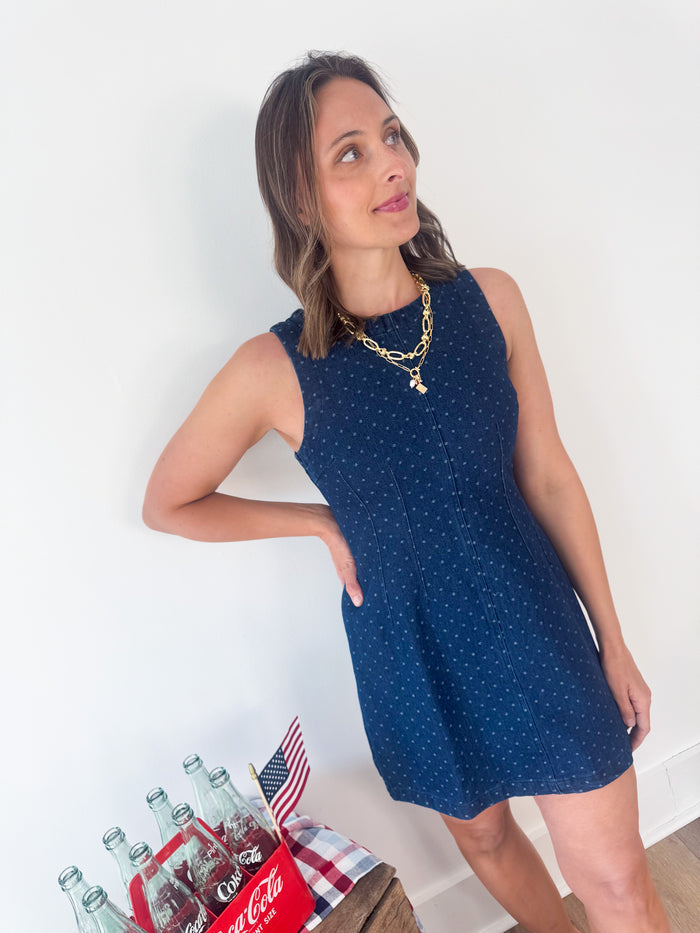 Izzy Sleeveless Dot Dress