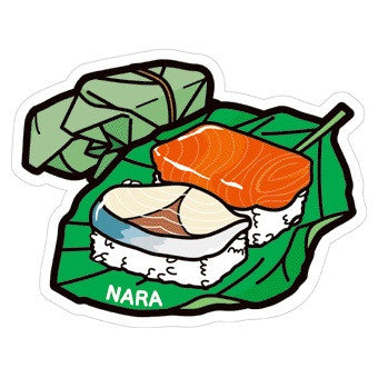 Japan Gotochi (Nara) Postcard - Persimmon Leaf Sushi