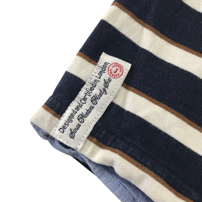 Jasper Conran 4-5 years navy stripy collared jersey cotton
