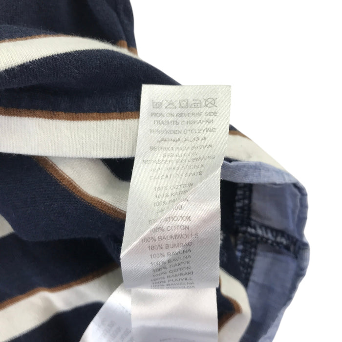 Jasper Conran 4-5 years navy stripy collared jersey cotton
