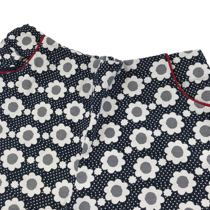 Jasper Conran 7 years navy blue white floral shorts