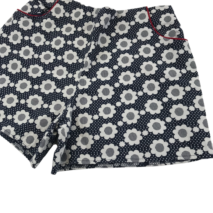 Jasper Conran 7 years navy blue white floral shorts