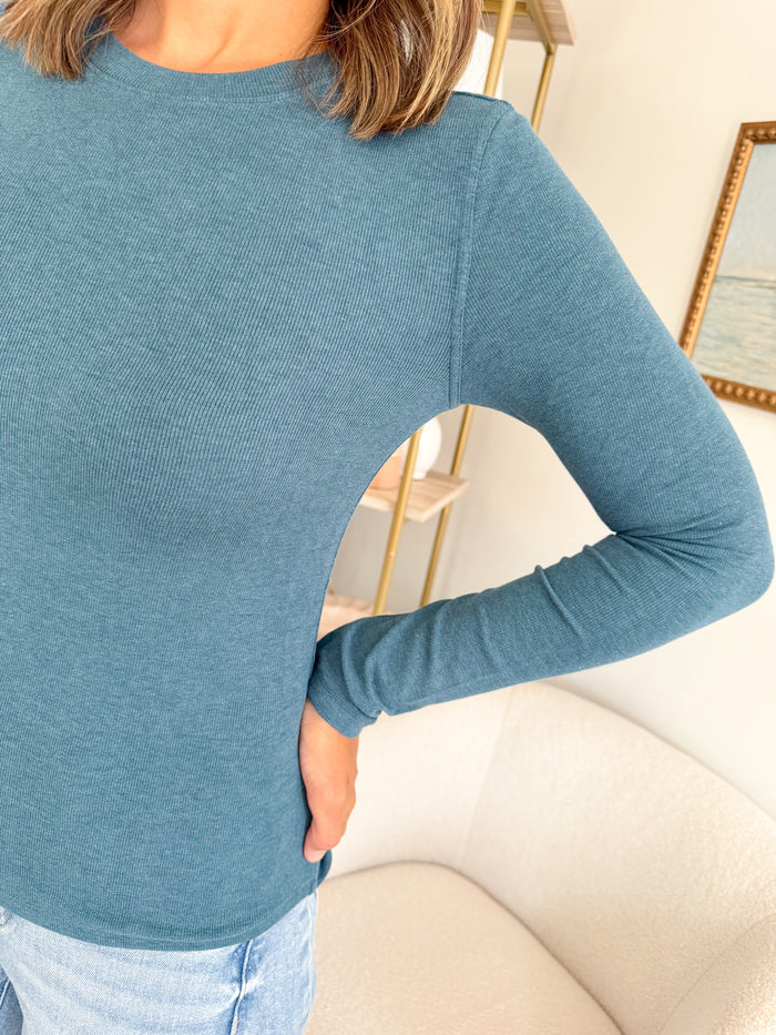 Be Cool Jasper Long Sleeve Ribbed Top – women's long sleeve tee