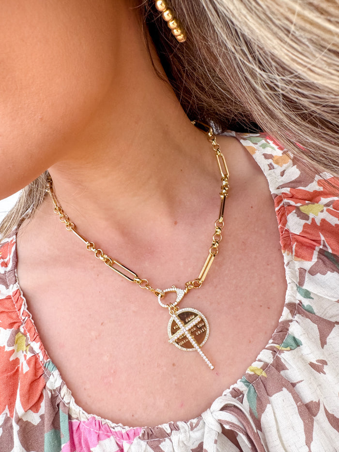 Jeremiah 29:11 Cross Necklace